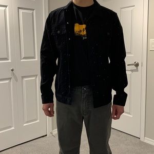 NWOT Gorgeous Publish Black Jean Jacket with Dotted Design